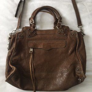 REBECCA MINKOFF gray crossbody satchel